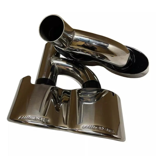 AMG Style Exhaust Pipe Tips Chrome for S-Class W221 Mercedes-Benz