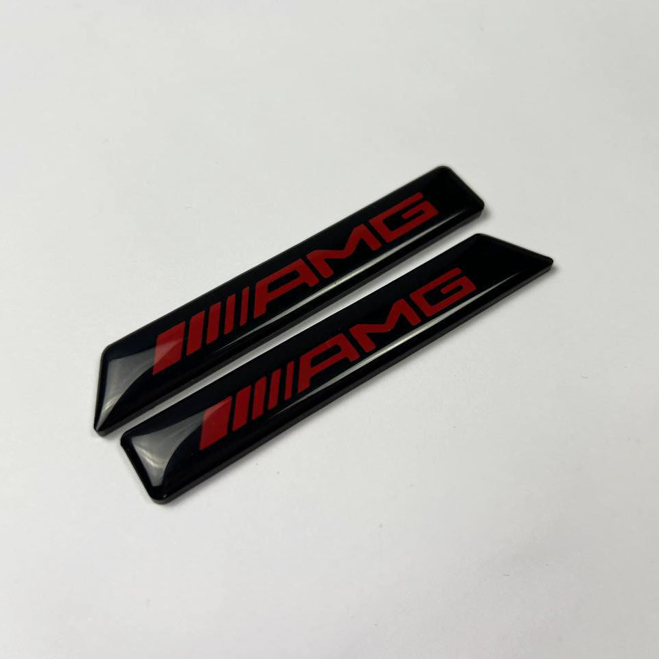 AMG Style Fender Emblems Side Moldings Inserts for Mercedes W463A G-Class