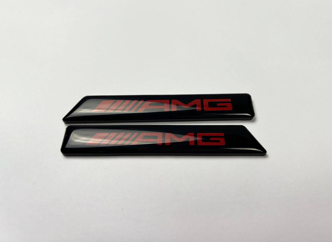 AMG Style Fender Emblems Side Moldings Inserts for Mercedes W463A G-Class