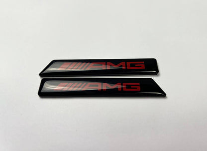 AMG Style Fender Emblems Side Moldings Inserts for Mercedes W463A G-Class