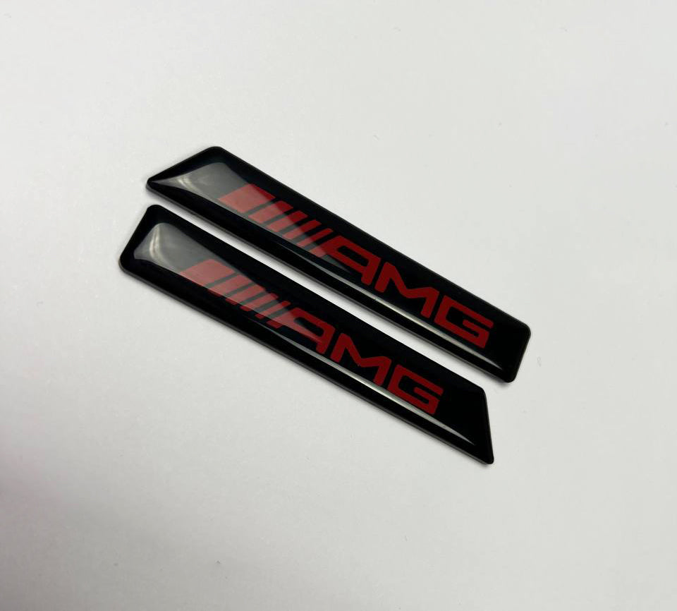 AMG Style Fender Emblems Side Moldings Inserts for Mercedes W463A G-Class