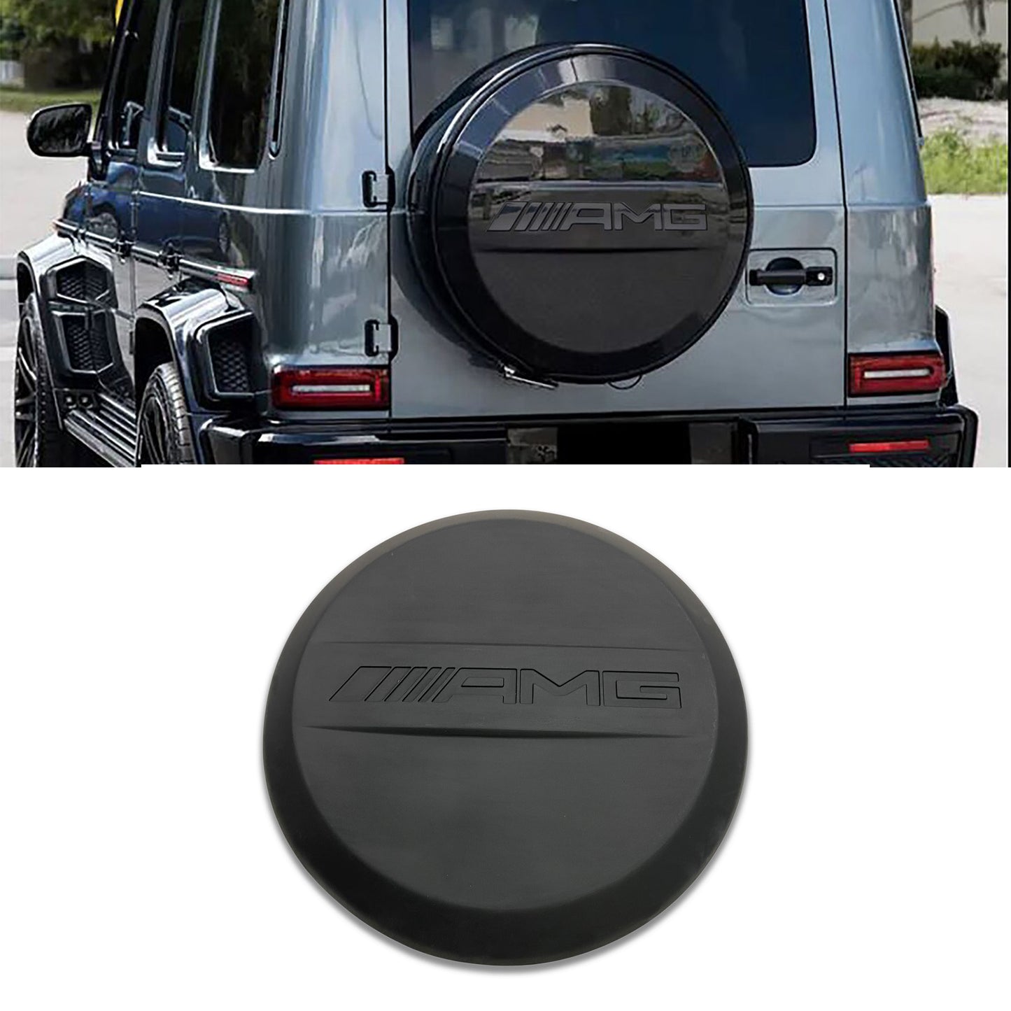AMG Style Fiberglass Rear Spare Tire Cover for Mercedes-Benz W463 G-Class