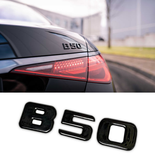 B50 Trunk Brabus Emblem B 50 Logo Tail Badges for Mercedes-Benz Cars