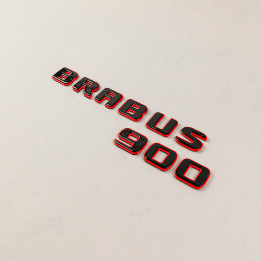 Brabus 900 Red Metal Badges Emblems Set for Mercedes-Benz W463 W463A W464