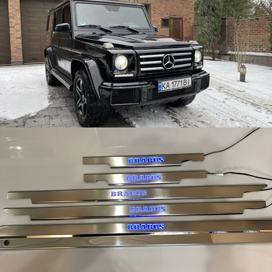 Brabus Style Stainless Steel LED Door Sills for G-Class W463 G Wagon