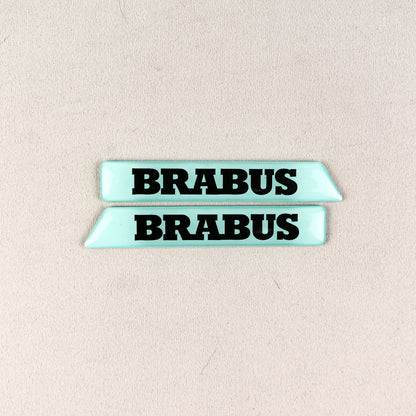 Brabus Tiffany Blue Fender Emblems Side Moldings Inserts for Mercedes W463A G-Class