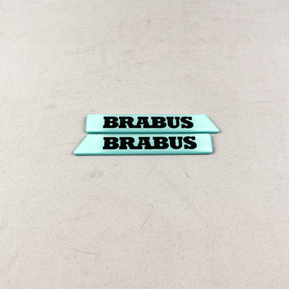 Brabus Tiffany Blue Fender Emblems Side Moldings Inserts for Mercedes W463A G-Class