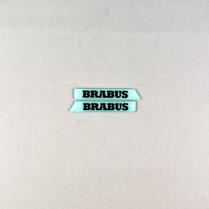 Brabus Tiffany Blue Fender Emblems Side Moldings Inserts for Mercedes W463A G-Class