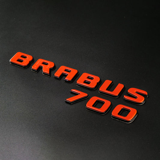 Brabus 700 Style Orange Badges Emblems Set for Mercedes-Benz W463 W463A W464 G Wagon