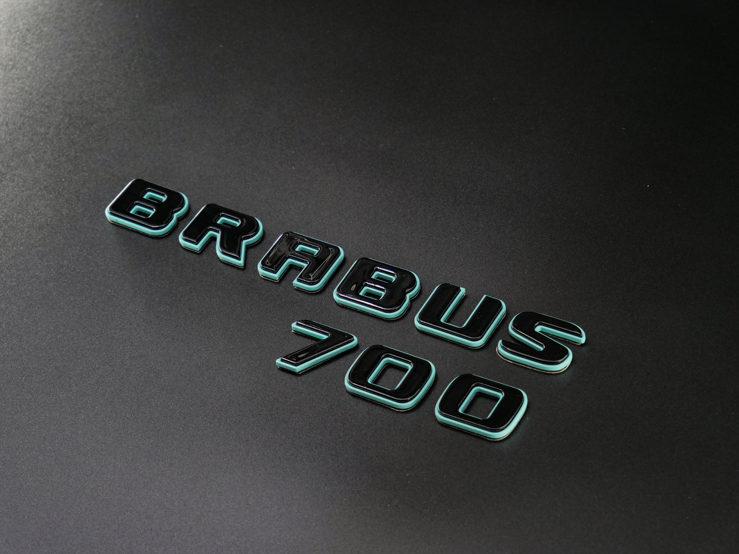 Brabus 700 Style Tiffany Blue Badges Emblems Set for Mercedes-Benz W463 W463A W464