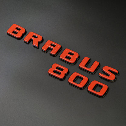 Brabus 800 Style Orange Badges Emblems Set for Mercedes-Benz W463 W463A W464