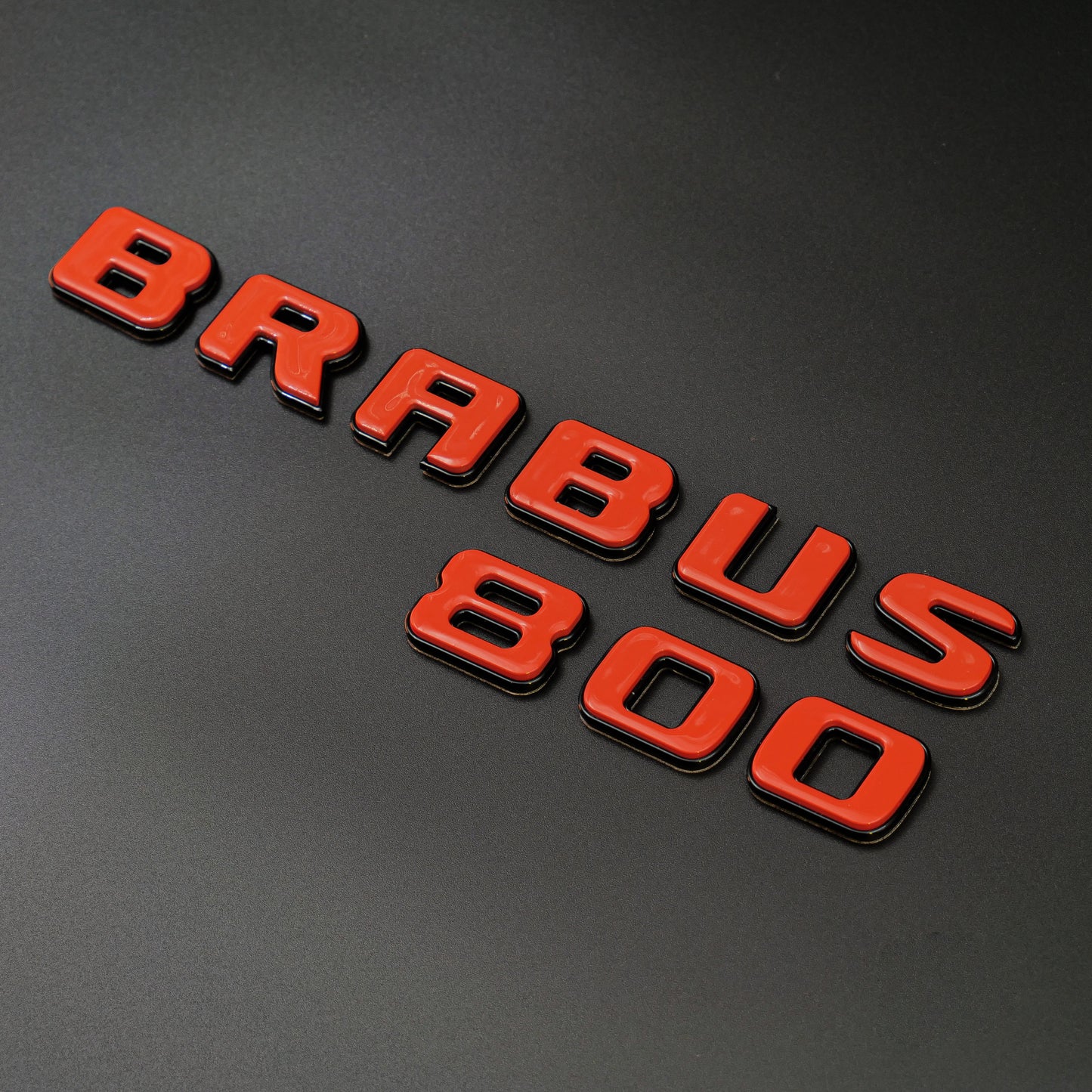 Brabus 800 Style Orange Badges Emblems Set for Mercedes-Benz W463 W463A W464