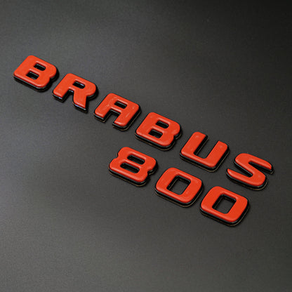 Brabus 800 Style Orange Badges Emblems Set for Mercedes-Benz W463 W463A W464