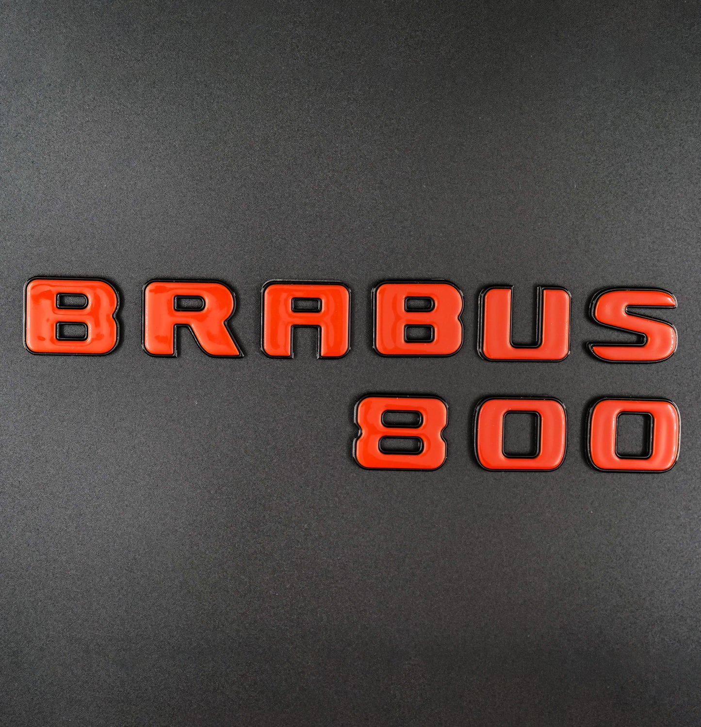 Brabus 800 Style Orange Badges Emblems Set for Mercedes-Benz W463 W463A W464
