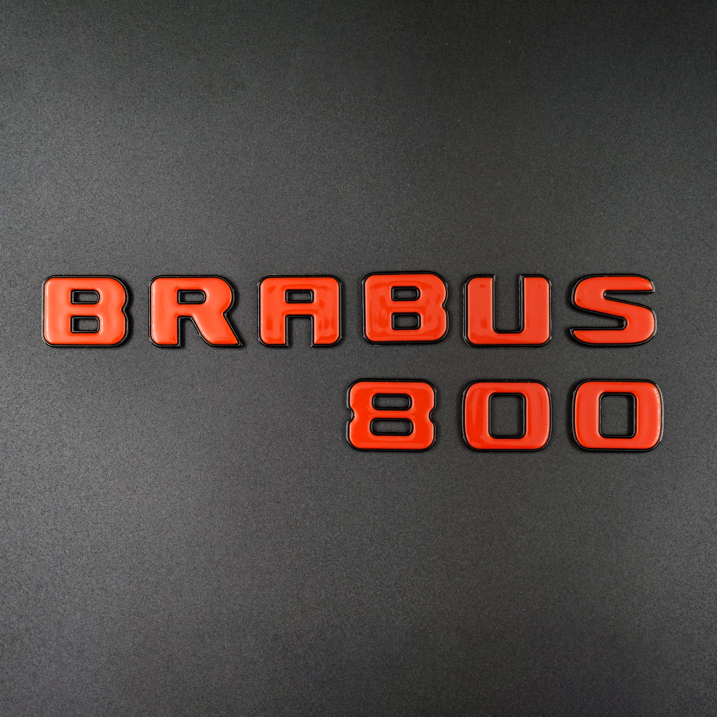 Brabus 800 Style Orange Badges Emblems Set for Mercedes-Benz W463 W463A W464