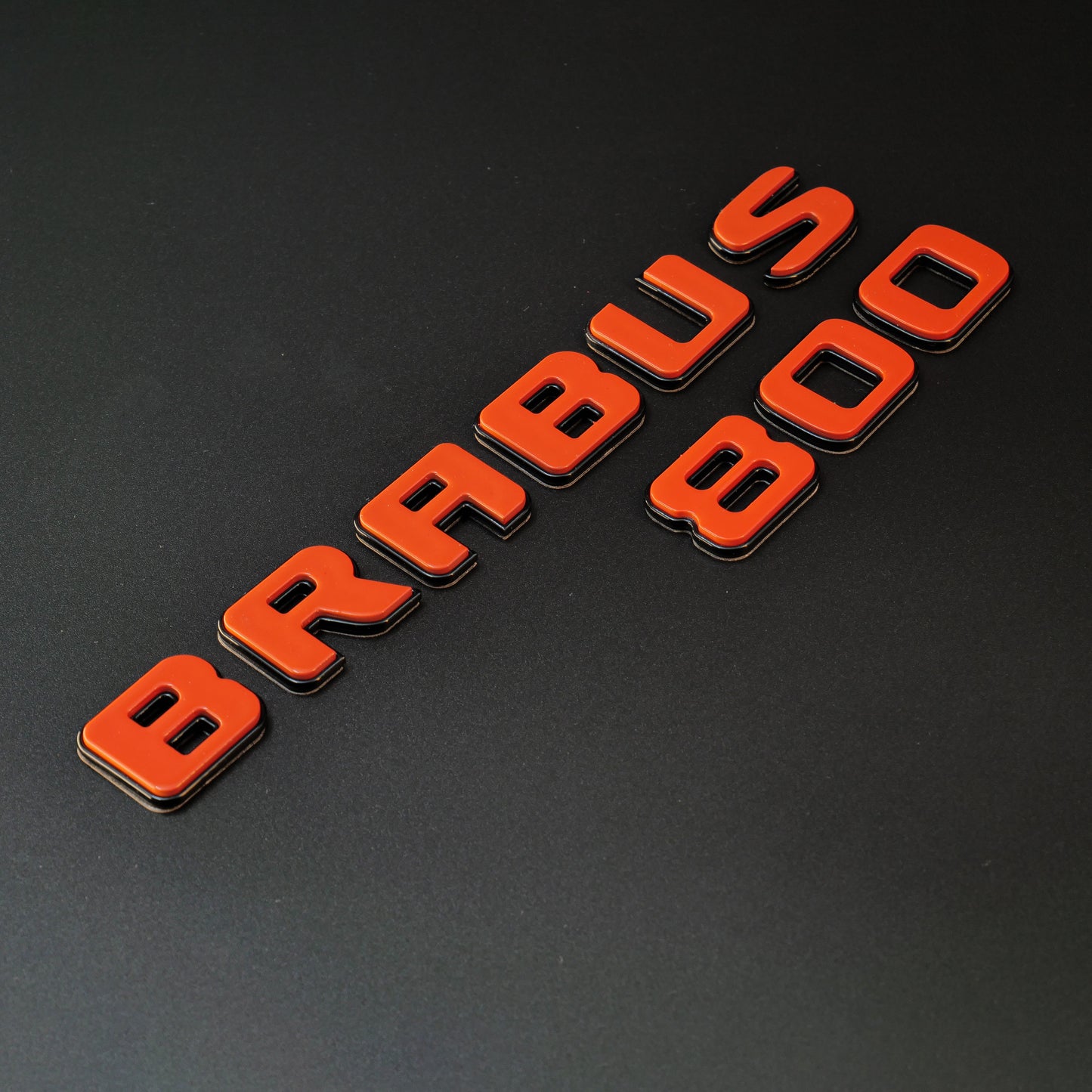Brabus 800 Style Orange Badges Emblems Set for Mercedes-Benz W463 W463A W464