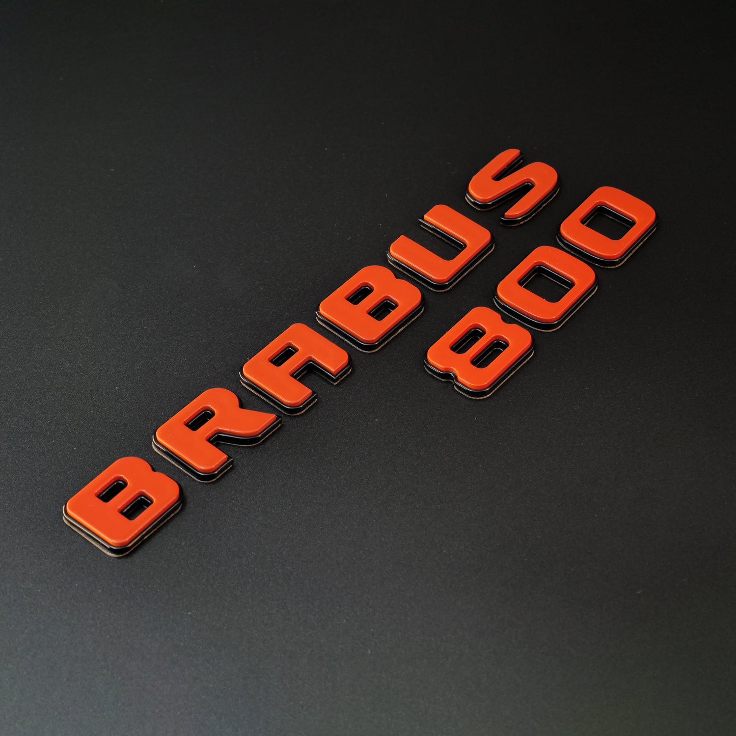 Brabus 800 Style Orange Badges Emblems Set for Mercedes-Benz W463 W463A W464