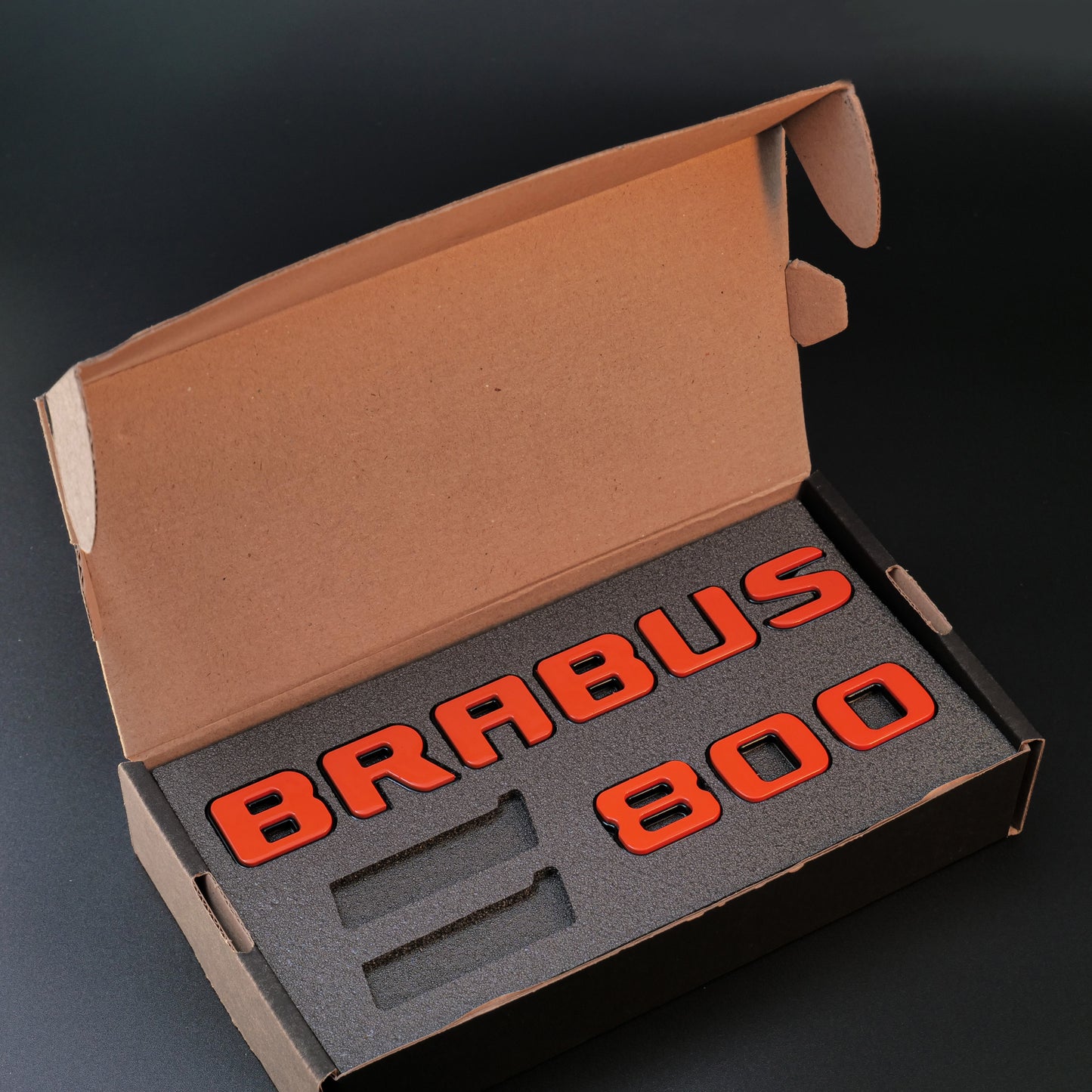 Brabus 800 Style Orange Badges Emblems Set for Mercedes-Benz W463 W463A W464