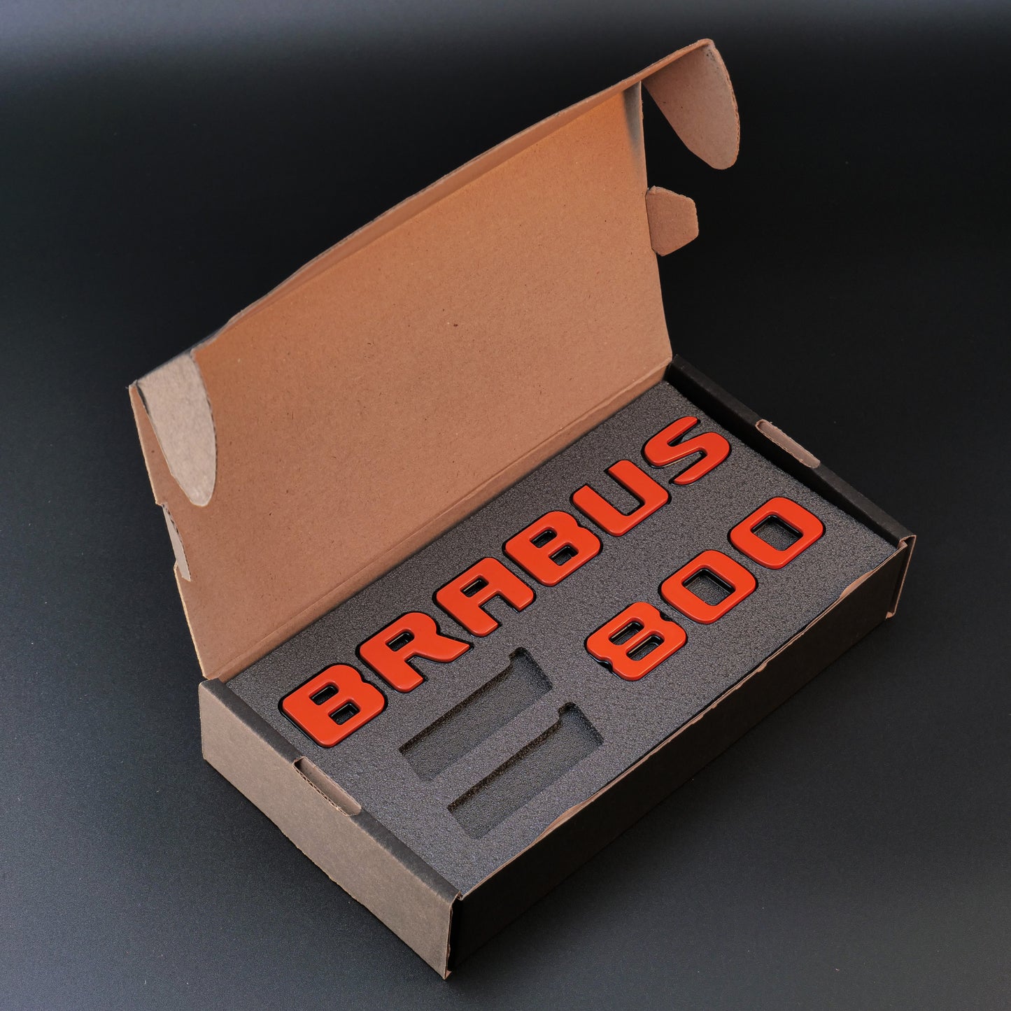 Brabus 800 Style Orange Badges Emblems Set for Mercedes-Benz W463 W463A W464
