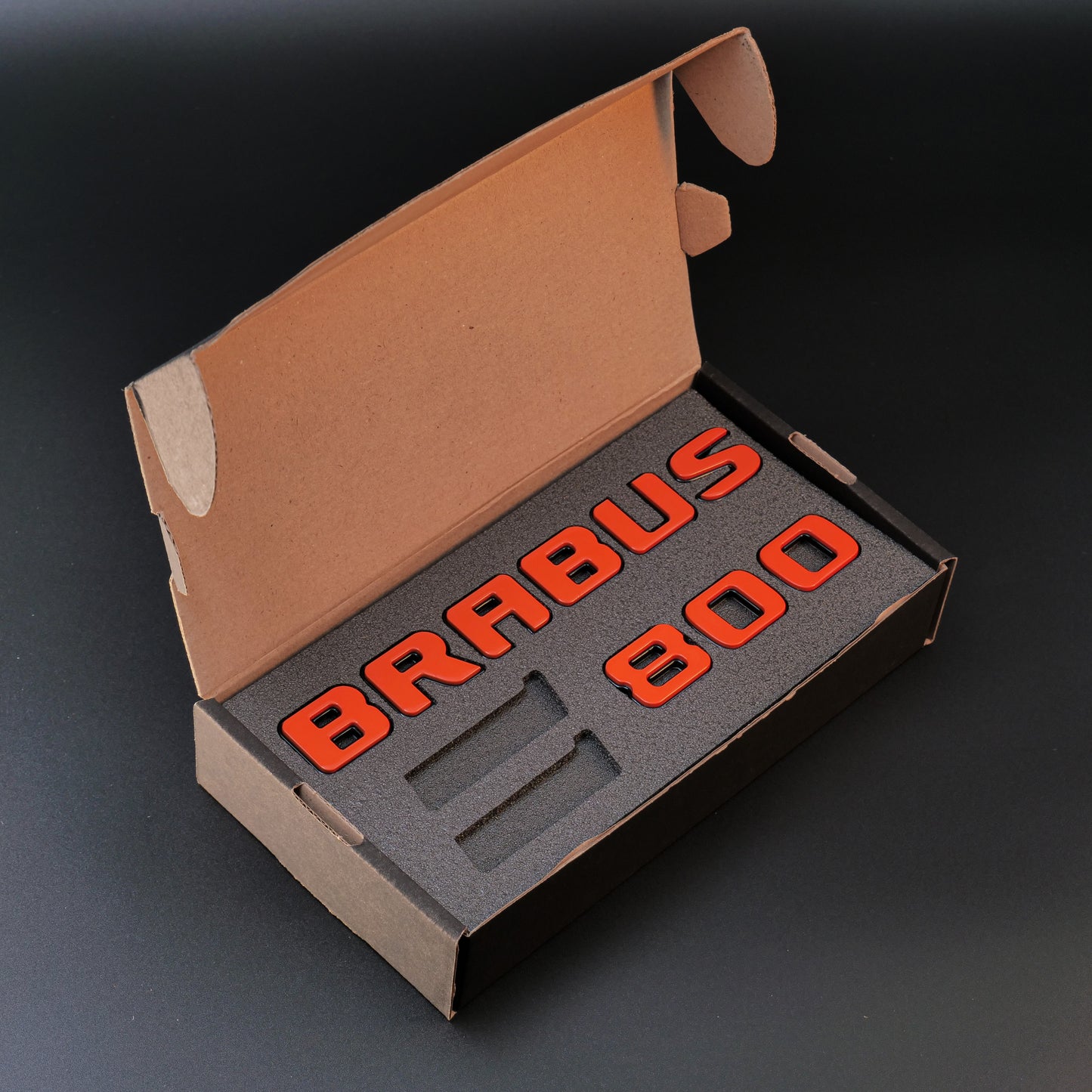 Brabus 800 Style Orange Badges Emblems Set for Mercedes-Benz W463 W463A W464
