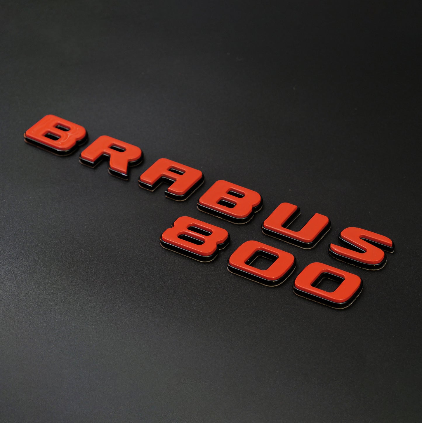 Brabus 800 Style Orange Badges Emblems Set for Mercedes-Benz W463 W463A W464