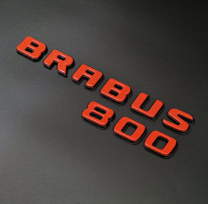 Brabus 800 Style Orange Badges Emblems Set for Mercedes-Benz W463 W463A W464