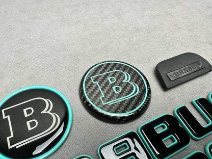 Brabus 800 Style Tiffany Blue Emblem Insert Set for Mercedes-Benz Cars G Wagon W463A W465
