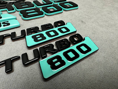 Brabus 800 Style Tiffany Blue Emblem Insert Set for Mercedes-Benz Cars G Wagon W463A W465