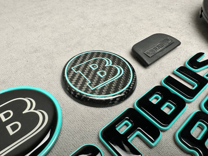 Brabus 800 Style Tiffany Blue Emblem Set for Mercedes-Benz Cars G Wagon W463A W465