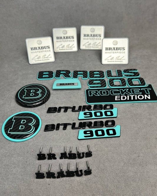 Brabus 900 Rocket Edition Style Emblem Set for Mercedes-Benz Cars G Wagon