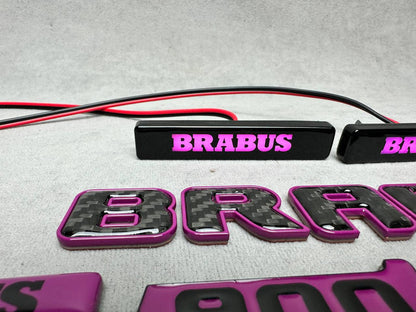 Brabus 900 Rocket Edition Style Violet Emblem Set for Mercedes-Benz Cars G Wagon W463A W465