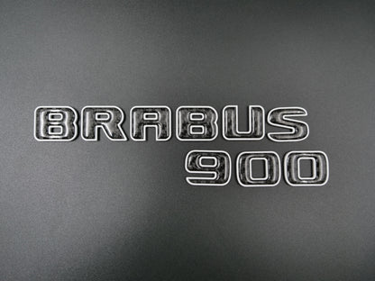 Brabus 900 Style White Metal with Carbon Badges for W463 W464 G Wagon