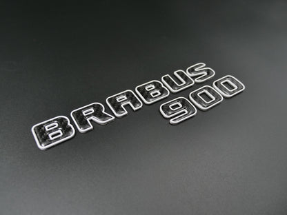 Brabus 900 Style White Metal with Carbon Badges for W463 W464 G Wagon