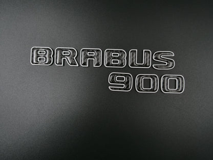 Brabus 900 Style White Metal with Carbon Badges for W463 W464 G Wagon