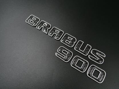 Brabus 900 Style White Metal with Carbon Badges for W463 W464 G Wagon