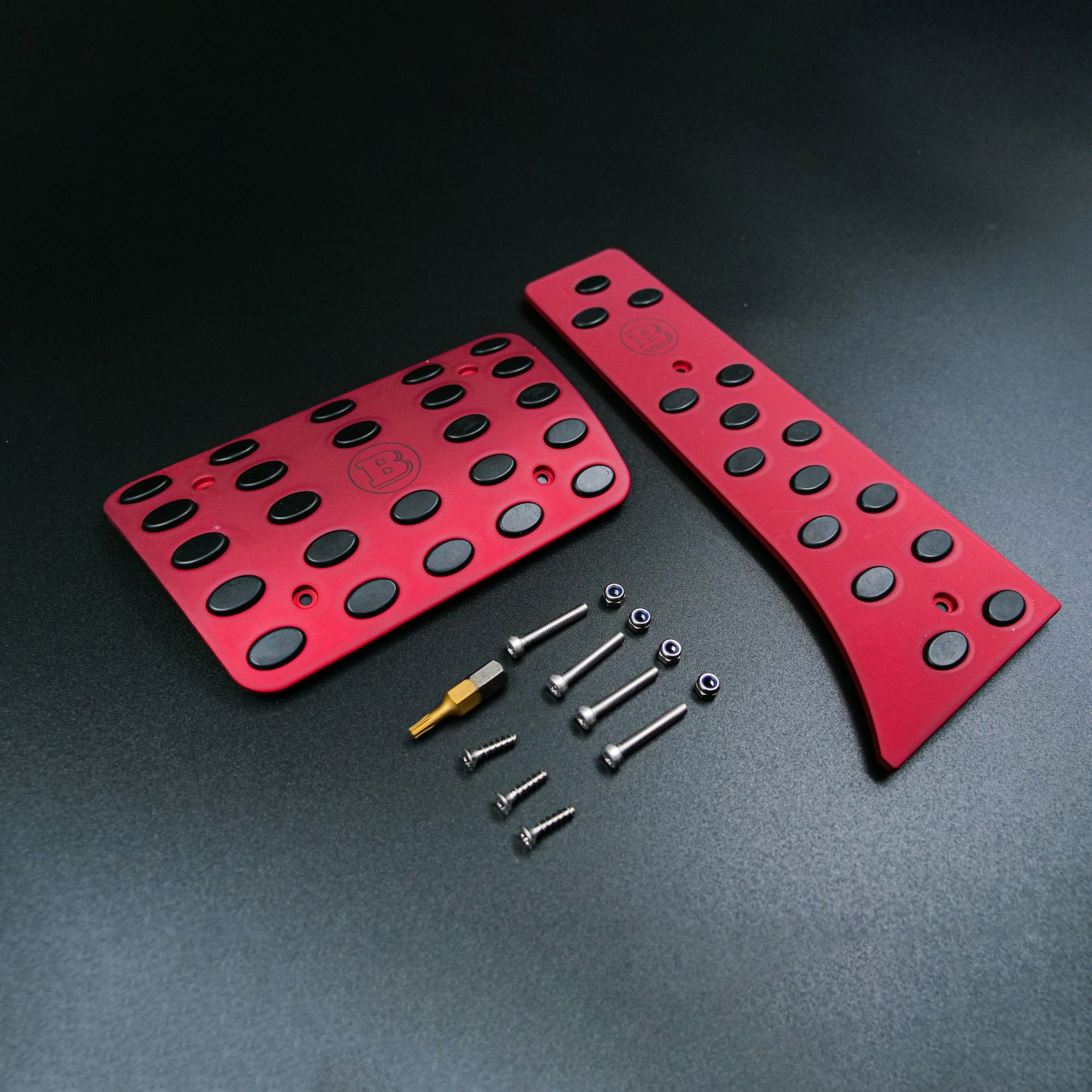 Brabus Pedal Covers Set for Mercedes-Benz S-class W223 Red