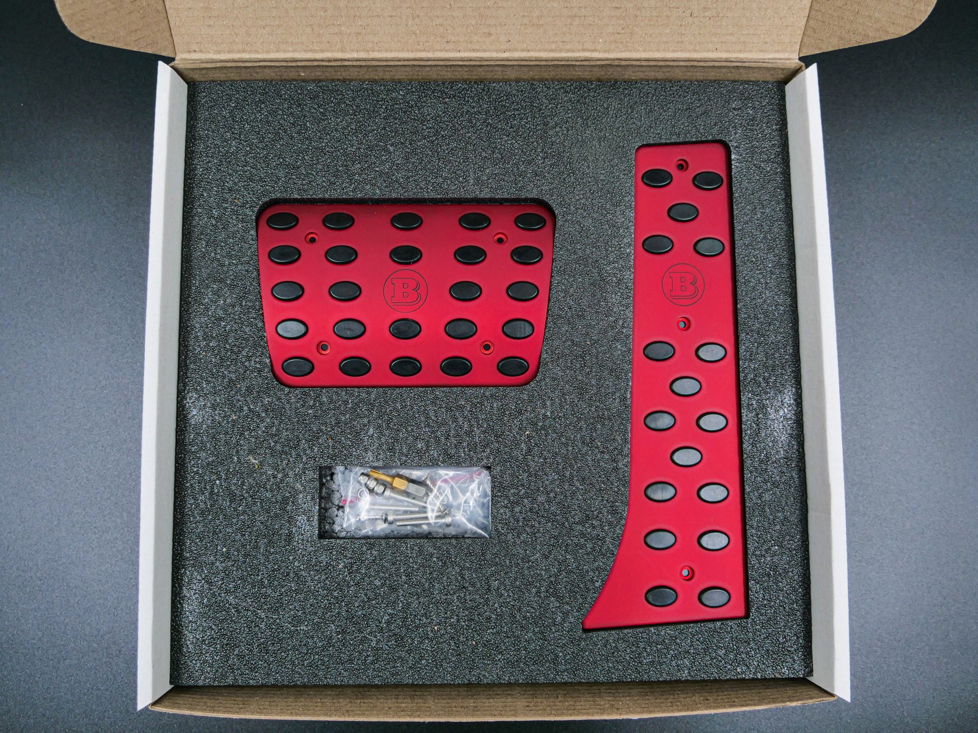 Brabus Pedal Covers Set for Mercedes-Benz S-class W223 Red