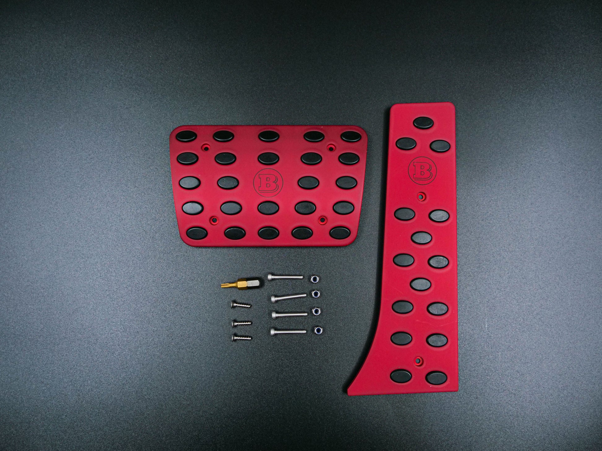 Brabus Pedal Covers Set for Mercedes-Benz S-class W223 Red
