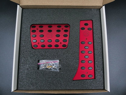 Brabus Pedal Covers Set for Mercedes-Benz S-class W223 Red