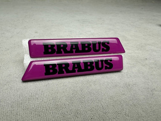 Brabus Style Violet Fender Emblems Side Moldings Inserts for Mercedes W463A G-Class G Wagon