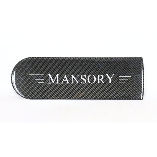 Carbon Fiber Badge Emblem Logo for Rear Spare Tire Cover MANSORY Style Mercedes-Benz W463A W464 G-Class G Wagon