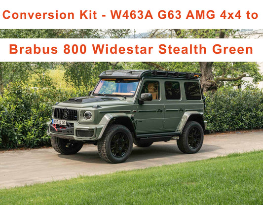 Conversion Kit - Mercedes-Benz W463A G63 AMG 4x4 to Brabus 800 Widestar Stealth Green