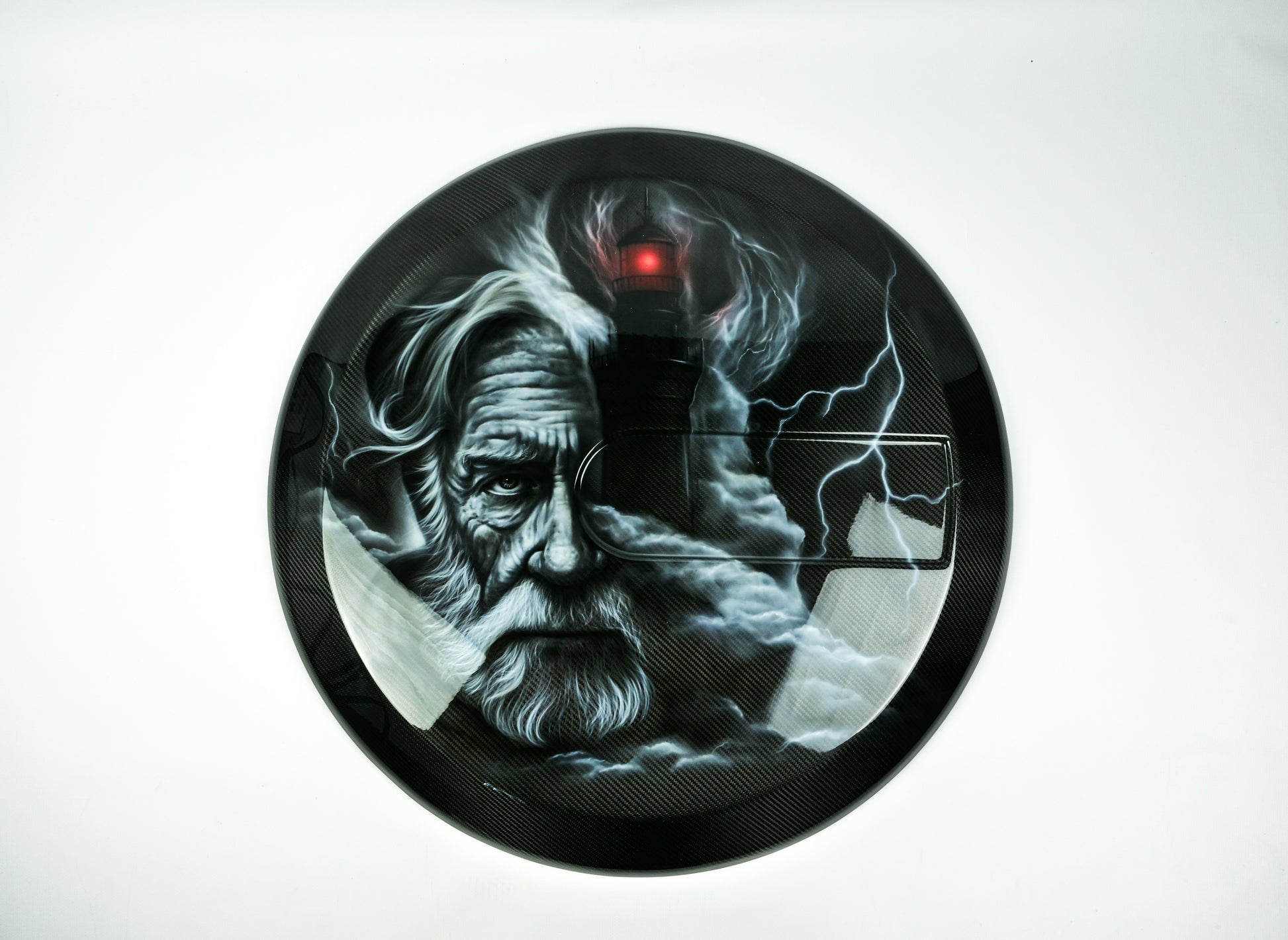 Custom Airbrushed Carbon Spare Tire Cover for G Wagon W463 W463A