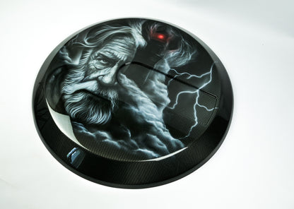 Custom Airbrushed Carbon Spare Tire Cover for G Wagon W463 W463A