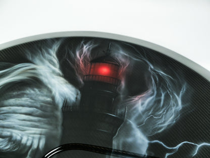 Custom Airbrushed Carbon Spare Tire Cover for G Wagon W463 W463A