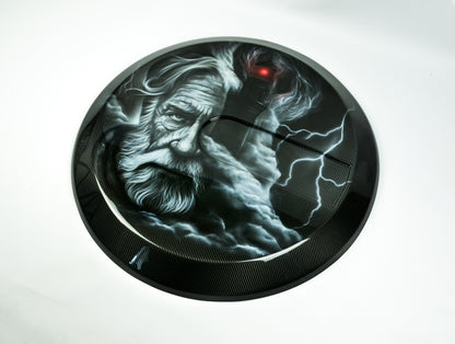 Custom Airbrushed Carbon Spare Tire Cover for G Wagon W463 W463A
