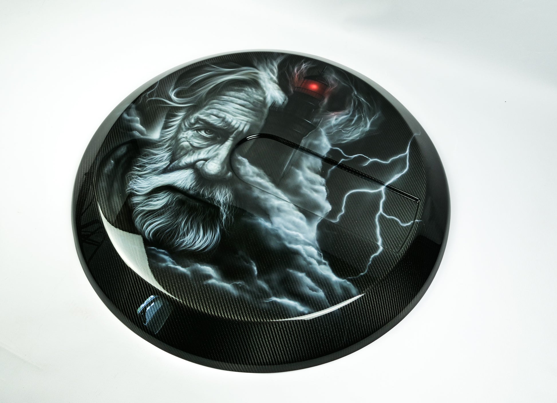 Custom Airbrushed Carbon Spare Tire Cover for G Wagon W463 W463A