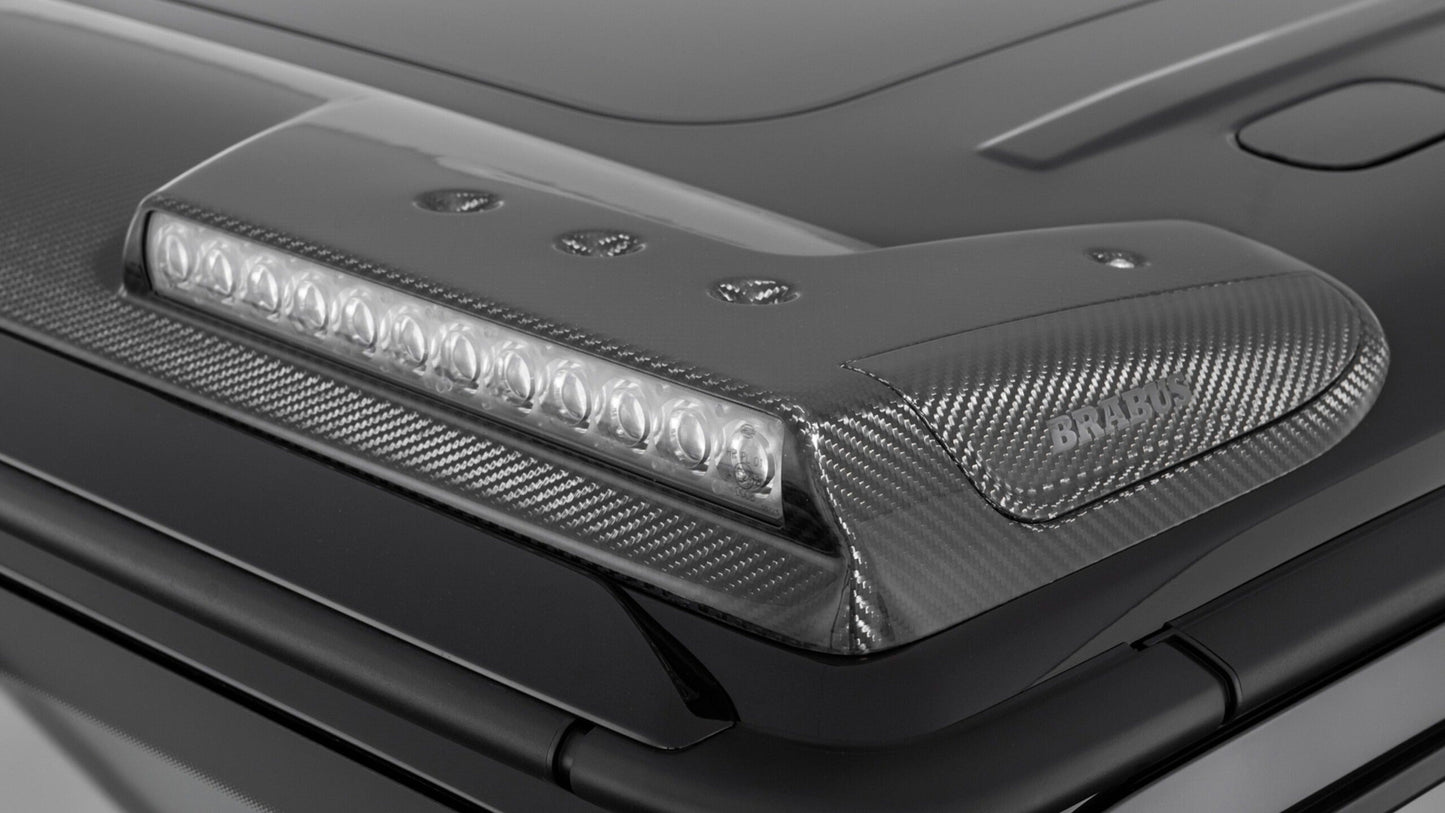 Carbon Fiber Front Roof Spoiler with LEDs for Mercedes W465 2024+ G Wagon