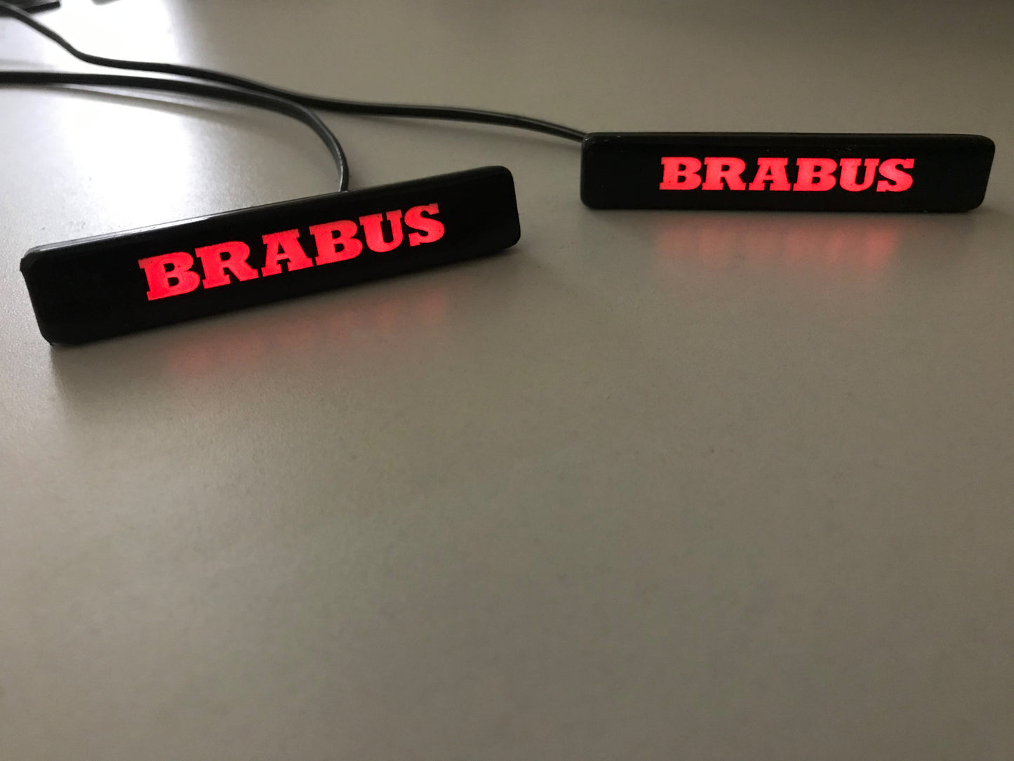G Wagon LED Fender Emblem Brabus Style Logo for Mercedes w463a w464 2pcs