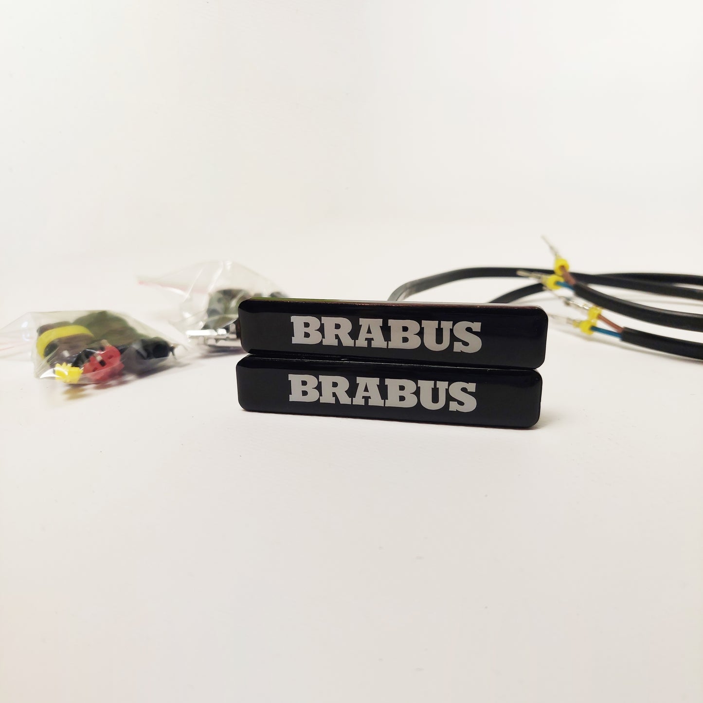 G Wagon LED Fender Emblem Brabus Style Logo for Mercedes w463a w464 2pcs